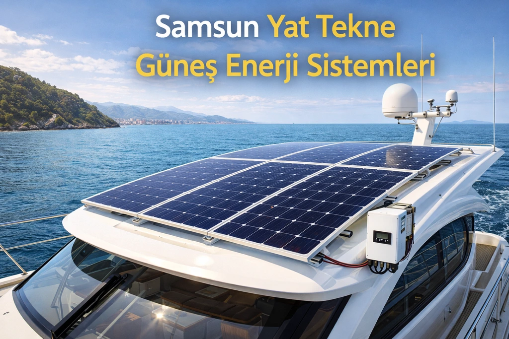Samsun yat tekne güneş enerji sistemleri panel kurulumu
